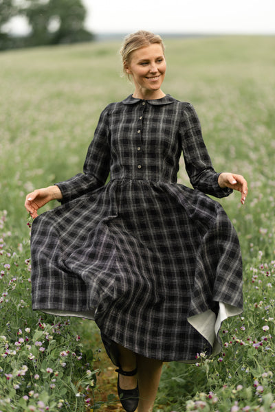 Son de Flor Linen Midi Dresses for Women