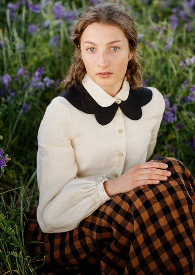 Butterfly Collar, Linen#color_black-pansy