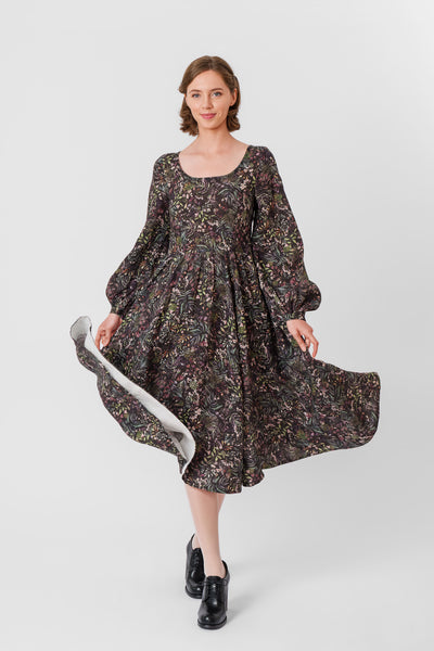 Carmen Dress, Long Sleeve, Venice Floral#color_venice-floral