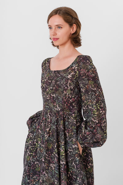 Carmen Dress, Long Sleeve, Venice Floral#color_venice-floral