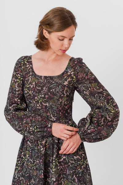 Carmen Dress, Long Sleeve, Venice Floral#color_venice-floral