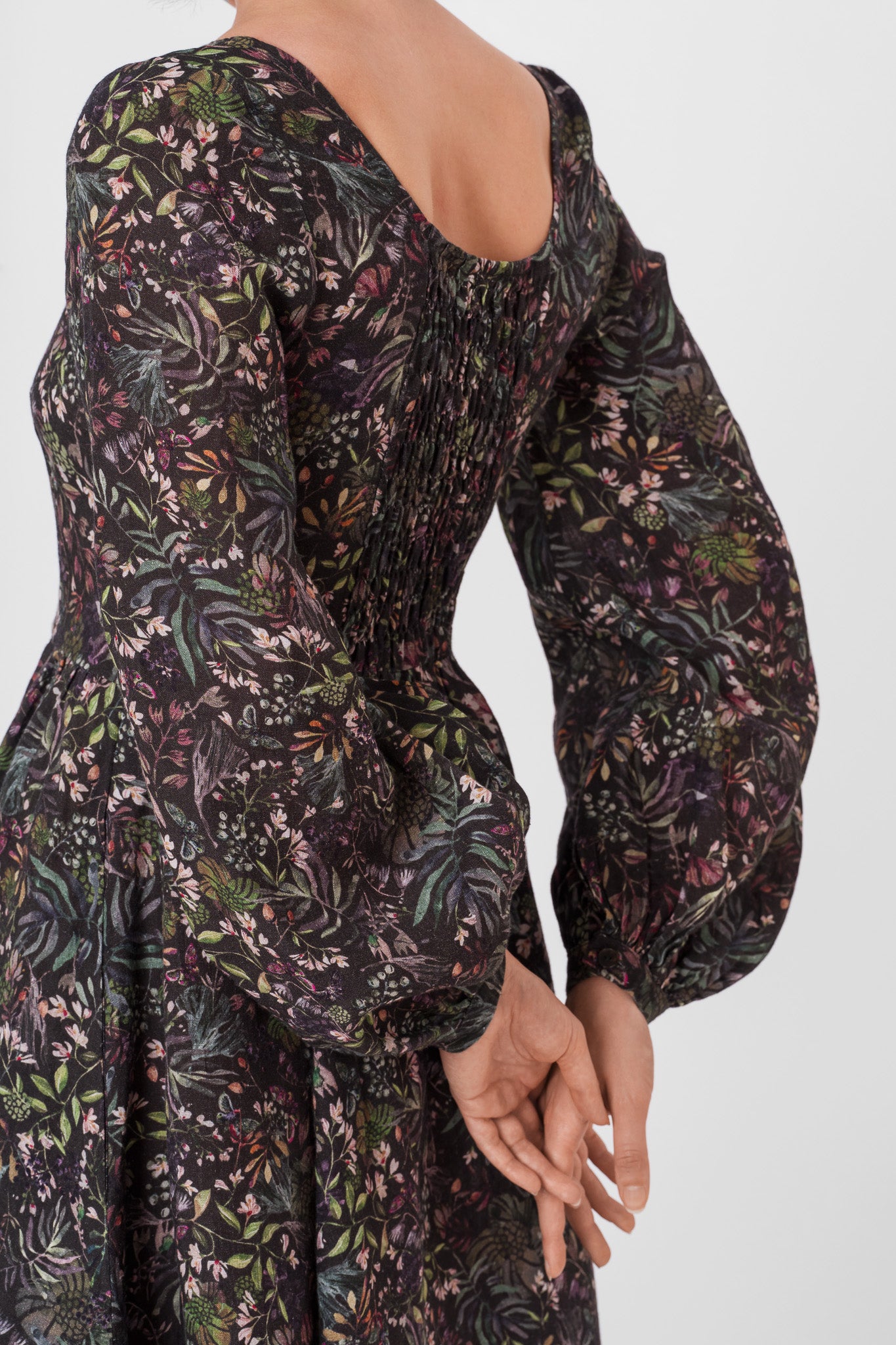 Carmen Dress, Long Sleeve, Venice Floral#color_venice-floral