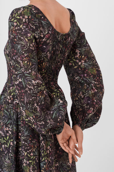 Carmen Dress, Long Sleeve, Venice Floral#color_venice-floral