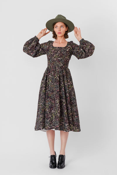 Carmen Dress, Long Sleeve, Venice Floral#color_venice-floral