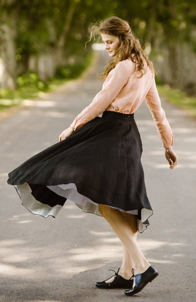 Classic Skirt, Black Pansy#color_black-pansy