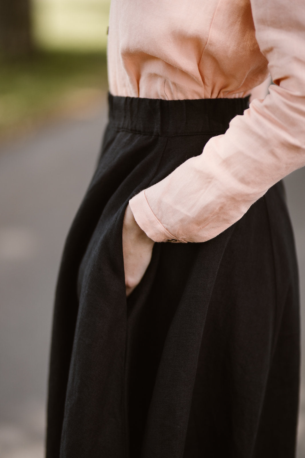 Classic Skirt, Black Pansy#color_black-pansy