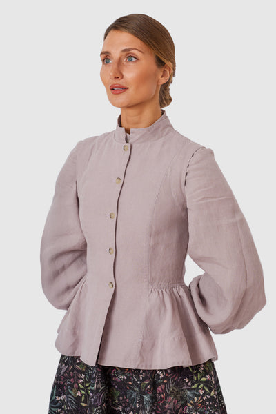 Peplum Vest, Sleeveless, Gentle Lilac#color_gentle-lilac