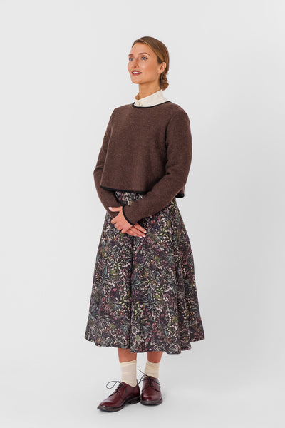Crop Sweater, Wool, Espresso Brown#color_espresso-brown