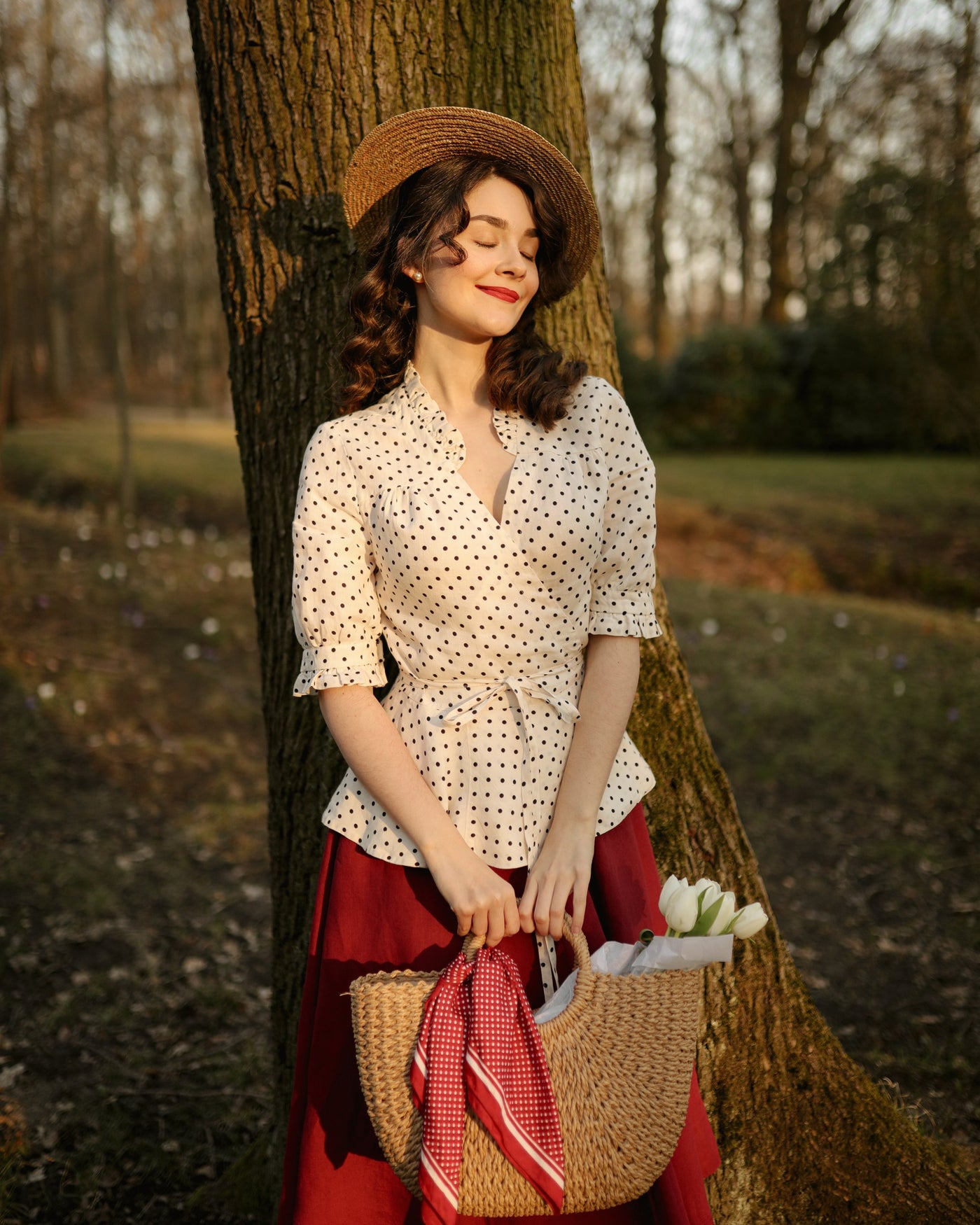 Bennet Blouse, Short Sleeve, Tiny Dots#color_tiny-dots