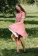 Mini Classic Dress, Short Sleeve, Vinatge Pink#color_vintage-pink