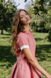 Mini Classic Dress, Short Sleeve, Vinatge Pink#color_vintage-pink