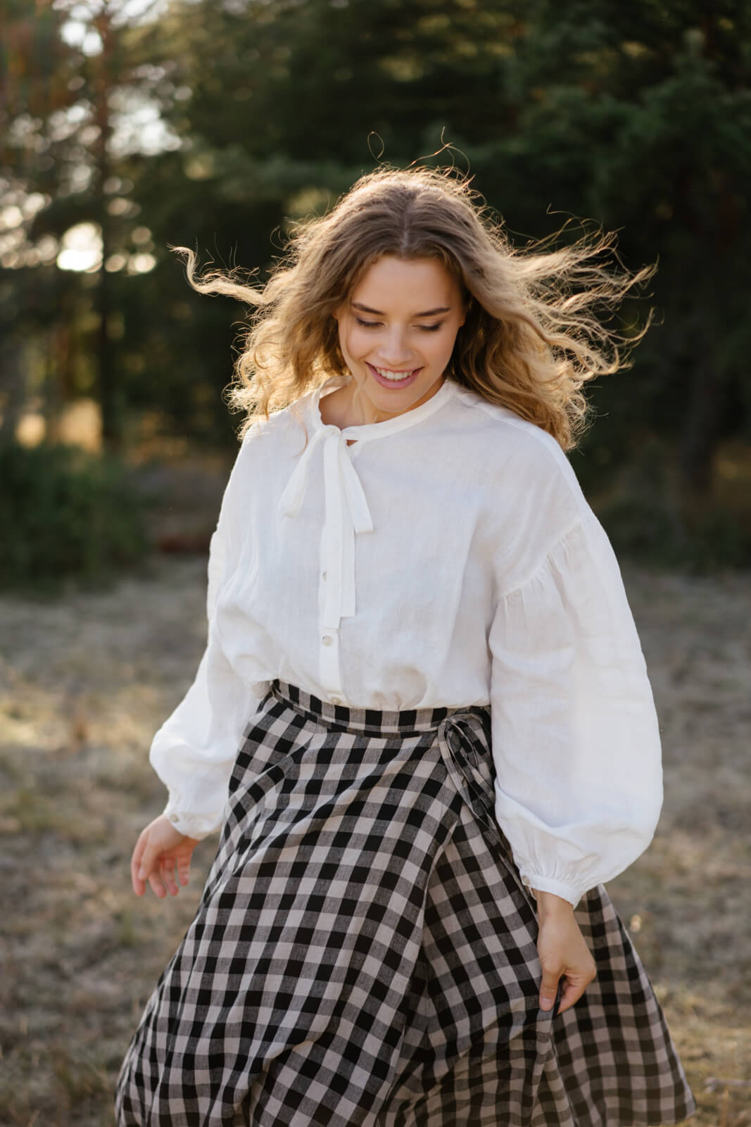 Clementine Shirt, Long Sleeve, White Magnolia#color_white-magnolia