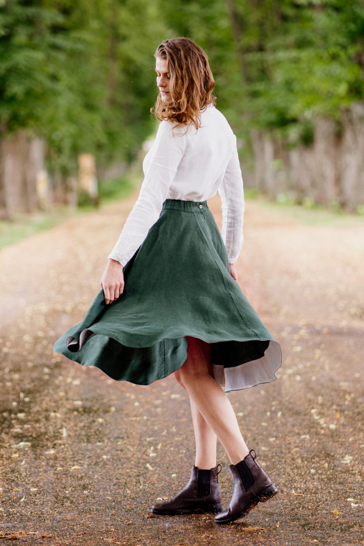 Classic Skirt, Evergreen#color_evergreen