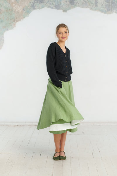 Elaine Cardigan, Long Sleeve, Black Pansy#color_black-pansy