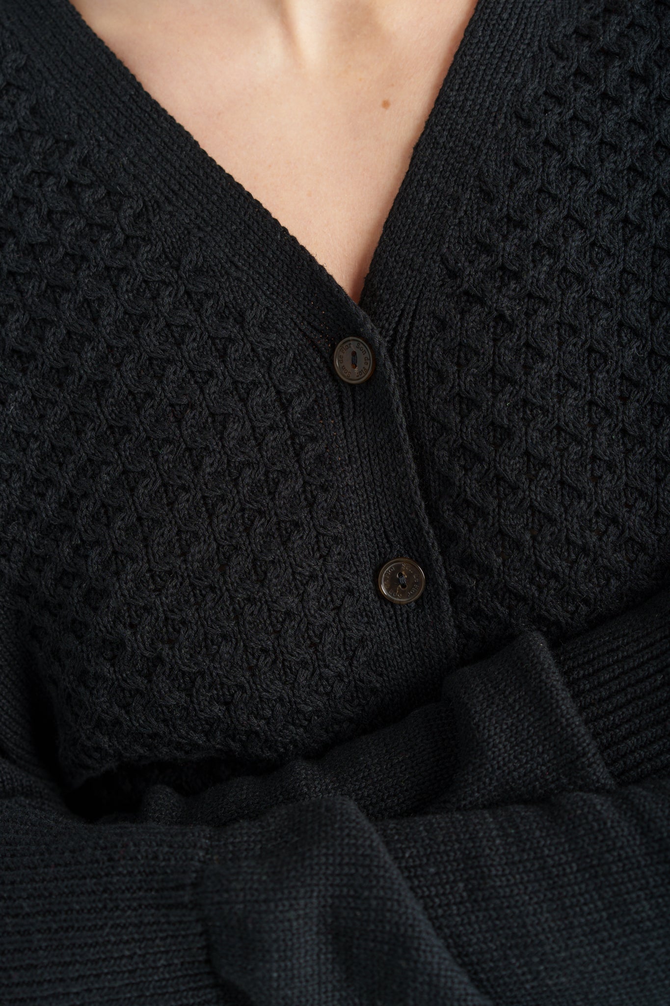 Elaine Cardigan, Long Sleeve, Black Pansy#color_black-pansy