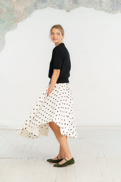 Elaine Top, Short Sleeve, Black Pansy#color_black-pansy
