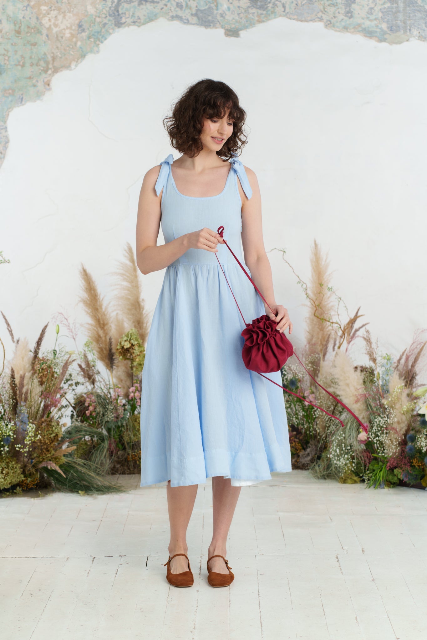 Flower Bag, Marsala Red
#color_marsala-red