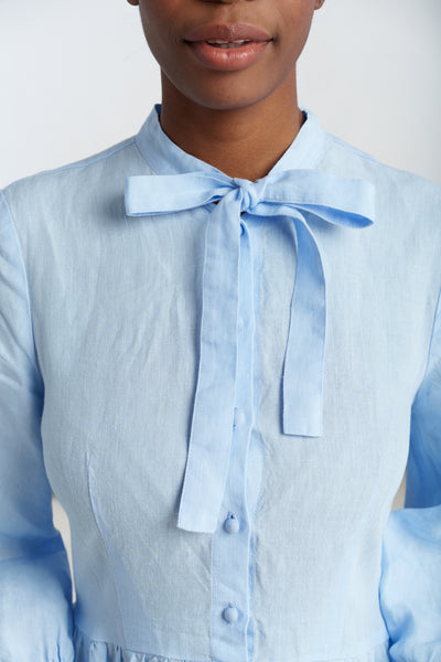 Jasmine Dress, 3/4 Sleeve, Skye Blue
#color_skye-blue