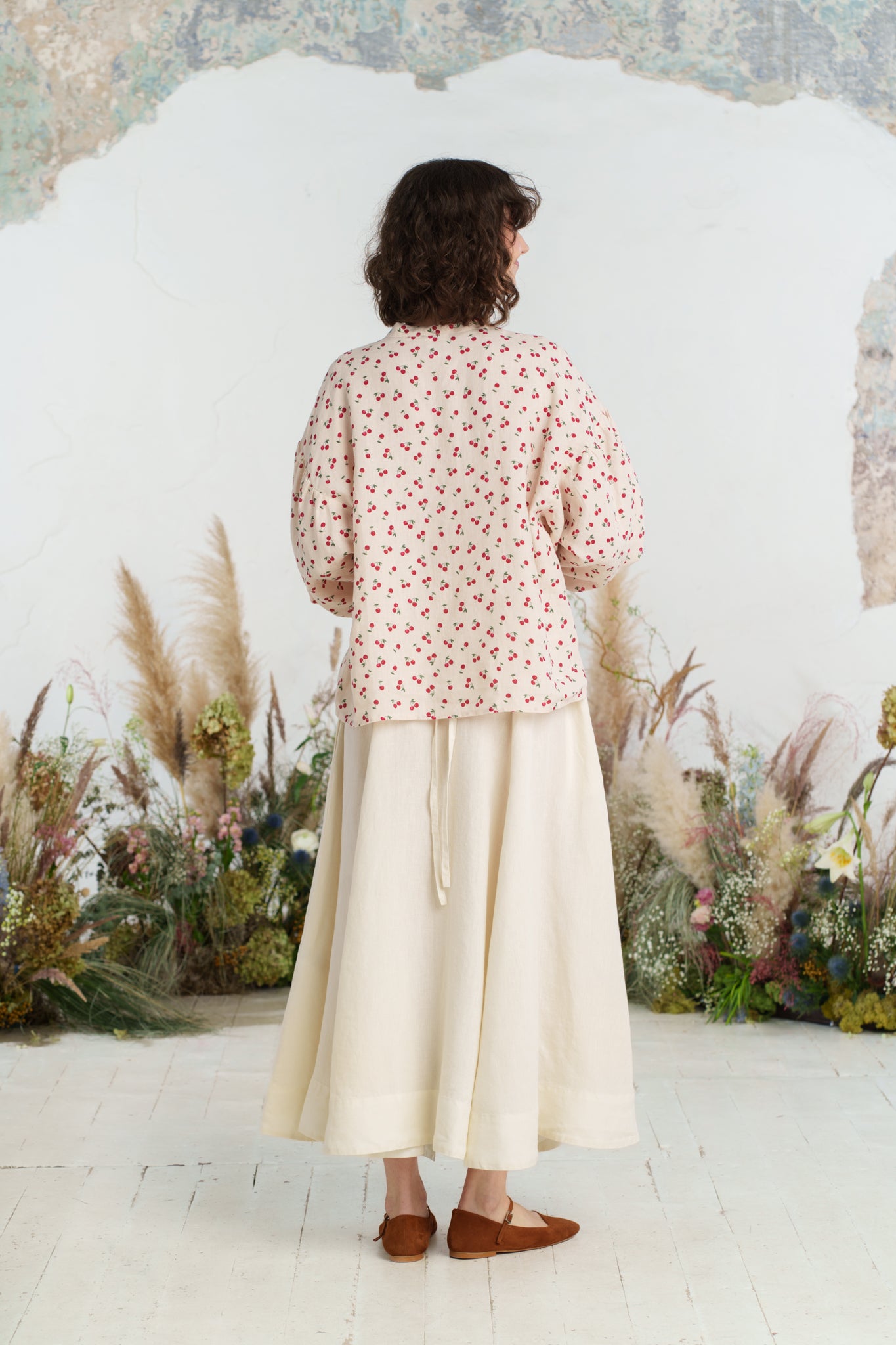 Clementine Shirt, Long Sleeve, Mon Chéri
#color_mon-cheri