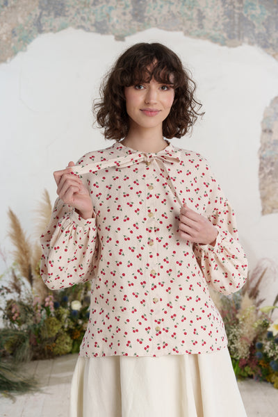 Clementine Shirt, Long Sleeve, Mon Chéri
#color_mon-cheri