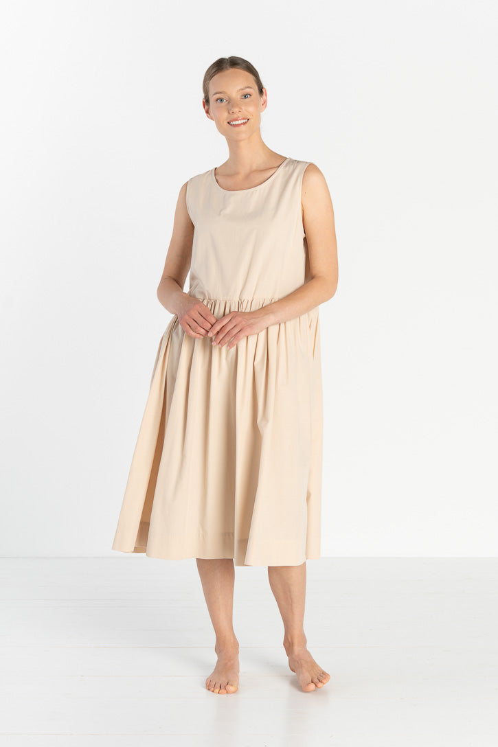 Petticoat, Sleeveless, Beige
#color_beige