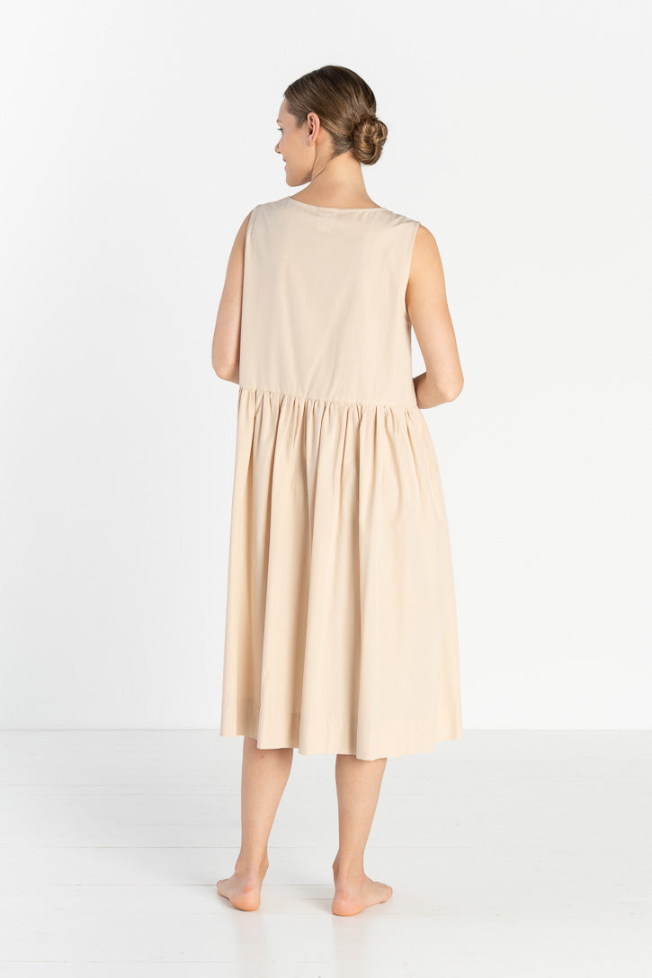 Petticoat, Sleeveless, Beige
#color_beige