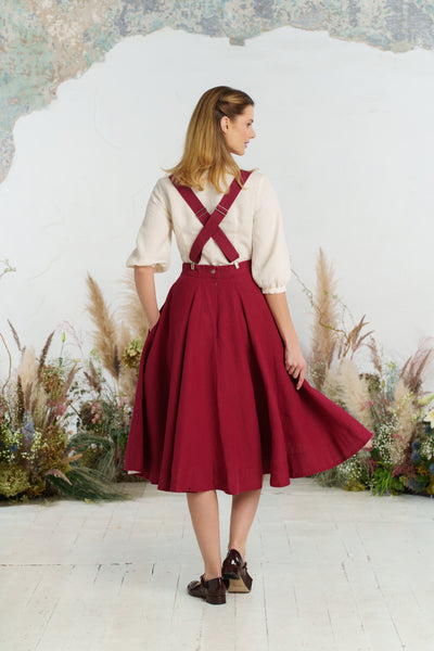 Suspenders, Marsala Red
#color_marsala-red