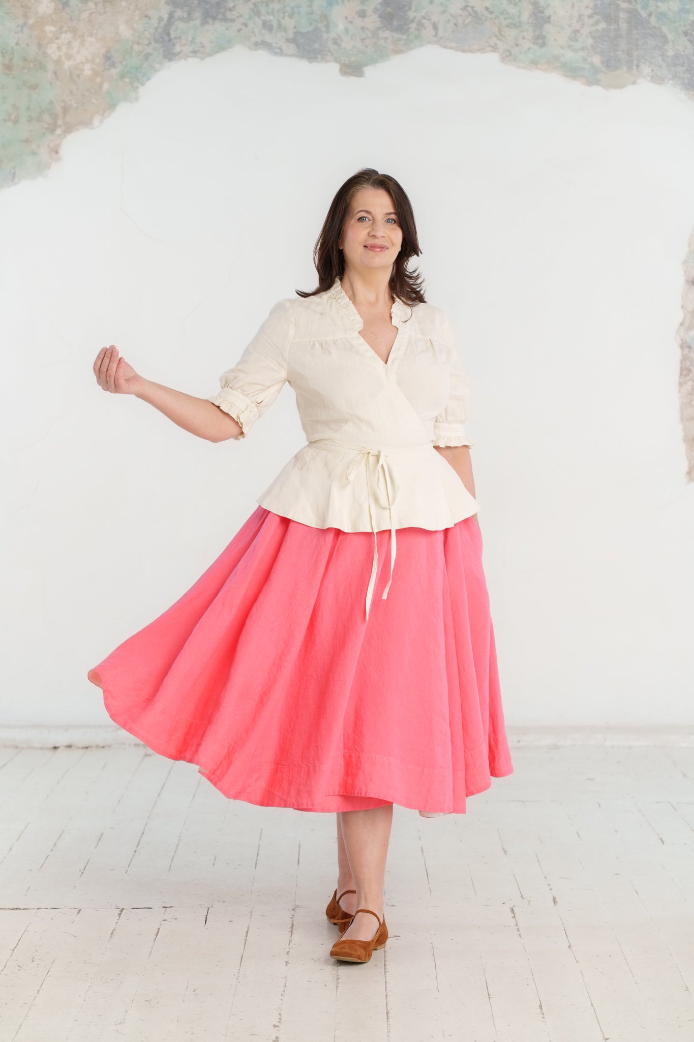 Wrap Skirt, Peony Pop
#color_peony-pop