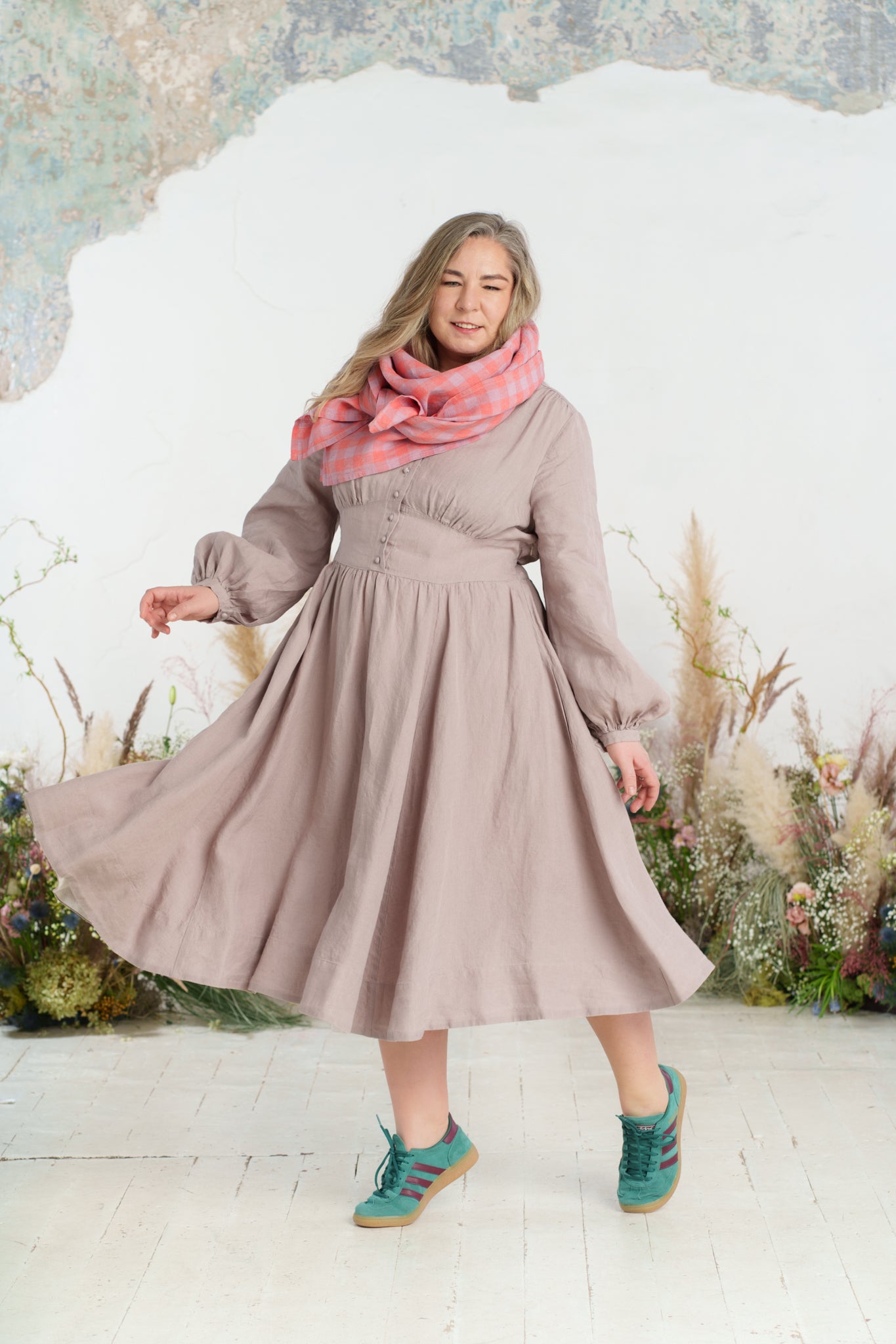 Palisandra Scarf, Pink Gingham
#color_pink-gingham