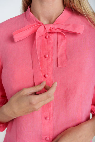 Jasmine Shirt, 3/4 Sleeve, Peony Pop
#color_peony-pop