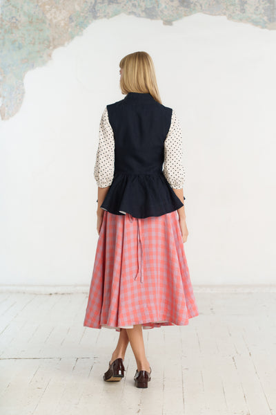 Wrap Skirt, Pink Gingham#color_pink-gingham