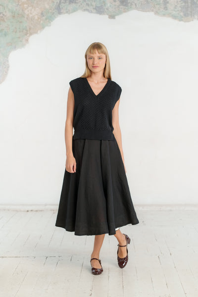 Elaine Vest, Sleeveless, Black Pansy #color_black-pansy