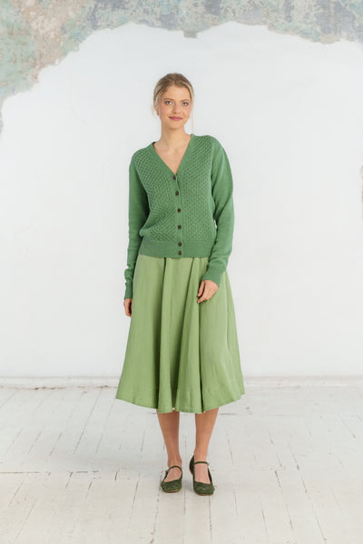 Elaine Cardigan, Long Sleeve, Matcha Latte #color_matcha-latte