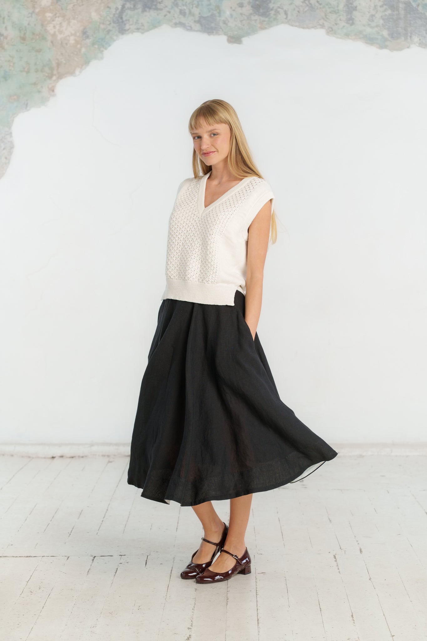 Elaine Vest, Sleeveless, White Magnolia #color_white-magnolia