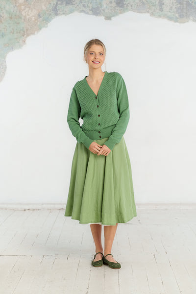 Elaine Cardigan, Long Sleeve, Matcha Latte #color_matcha-latte