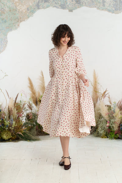 Ophelia Dress, 3/4 Sleeve, Mon Chéri
#color_mon-cheri