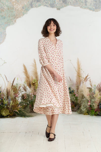 Ophelia Dress, 3/4 Sleeve, Mon Chéri
#color_mon-cheri