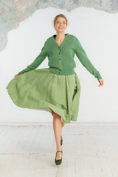 Elaine Cardigan, Long Sleeve, Matcha Latte #color_matcha-latte
