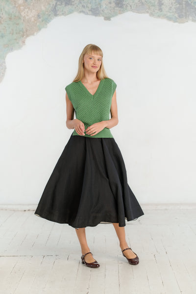 Elaine Vest, Sleeveless, Matcha Latte #color_matcha-latte