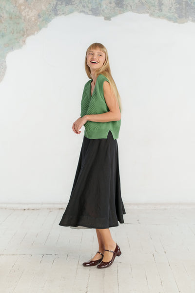 Elaine Vest, Sleeveless, Matcha Latte #color_matcha-latte
