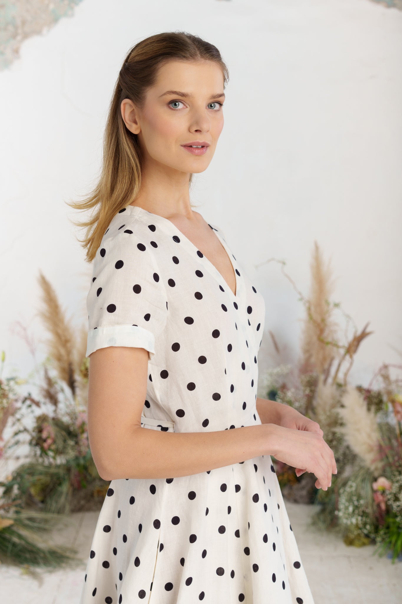 Wrap Dress, Short Sleeve, Big Dots
#color_big-dots