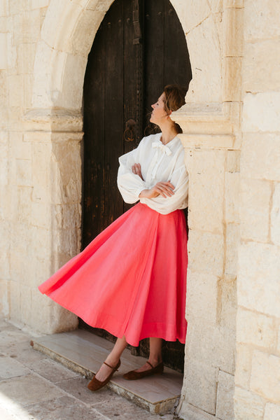 Wrap Skirt, Peony Pop
#color_peony-pop
