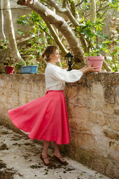 Wrap Skirt, Peony Pop
#color_peony-pop