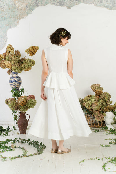Maxi Wrap Skirt, White Magnolia