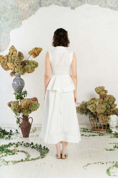 Maxi Wrap Skirt, White Magnolia
