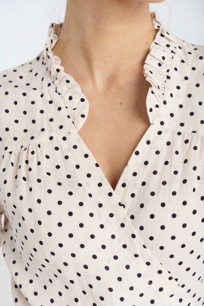 Darcy Dress, Short Sleeve, Tiny Dots#color_tiny-dots