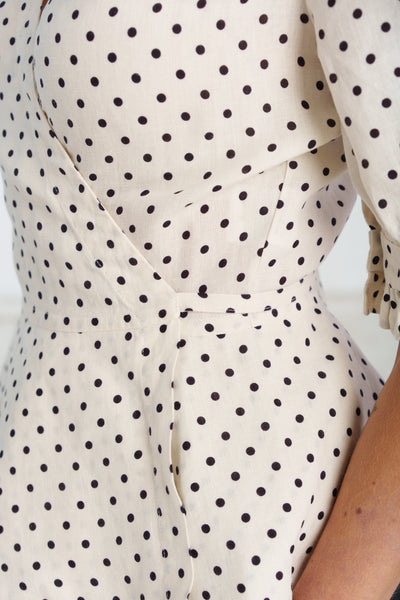 Bennet Blouse, Short Sleeve, Tiny Dots#color_tiny-dots