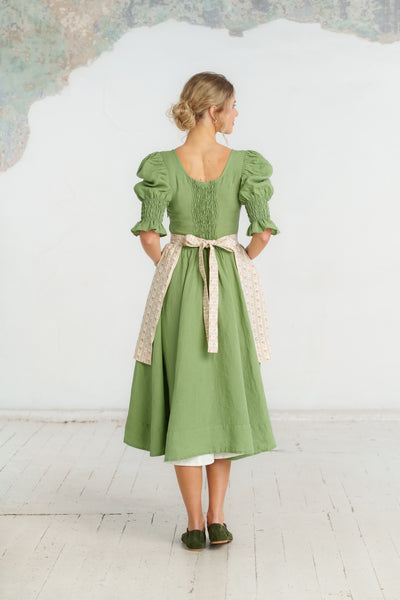 Meadow Apron, Stripe & Bloom #color_stripe-bloom
