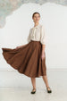 Classic Skirt, Brown Tartan#color_brown-tartan