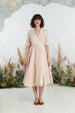 Darcy Dress, Short Sleeve, Seashell White#color_seashell-white